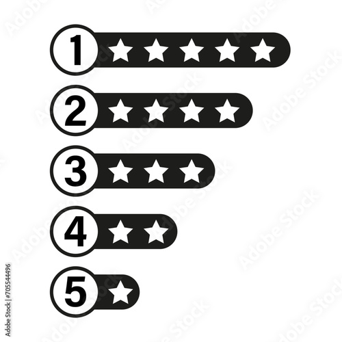 Consumer rating. Vector illustration. EPS 10.