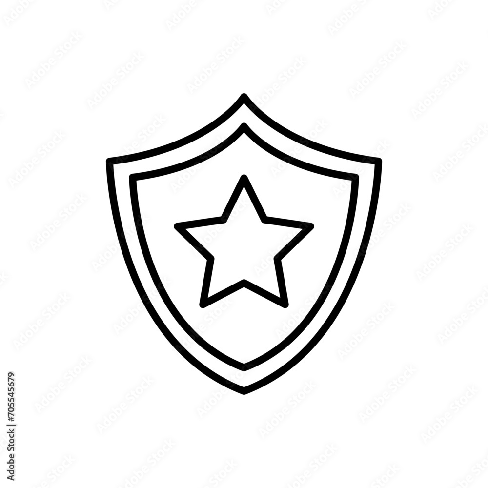 Shield outline icons, minimalist vector illustration ,simple transparent graphic element .Isolated on white background Shield outline icons, minimalist vector illustration ,simple transparent graphic element .Isolated on white background