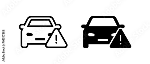 Car warning icon. Dashboard warning symbol_release