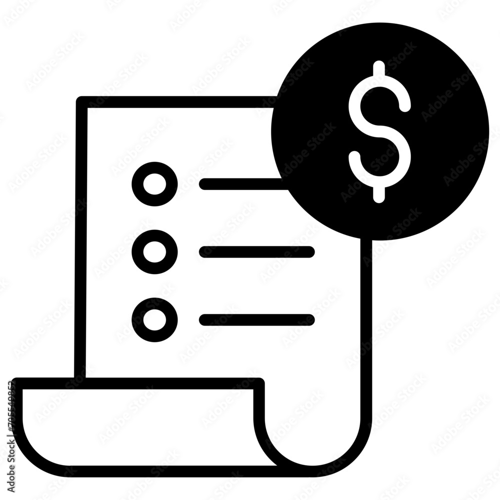 Dollar Checkout solid glyph icon Dollar Checkout solid glyph icon