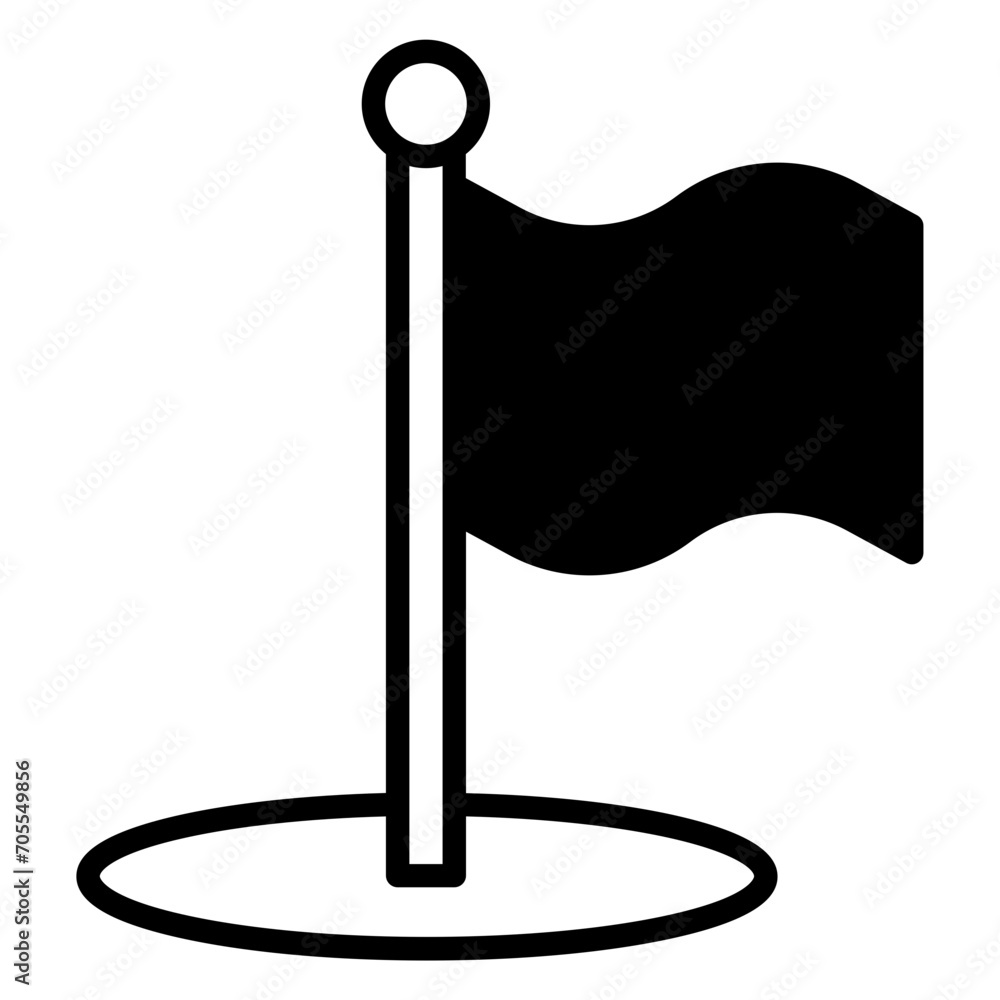 Flag solid glyph icon Flag solid glyph icon