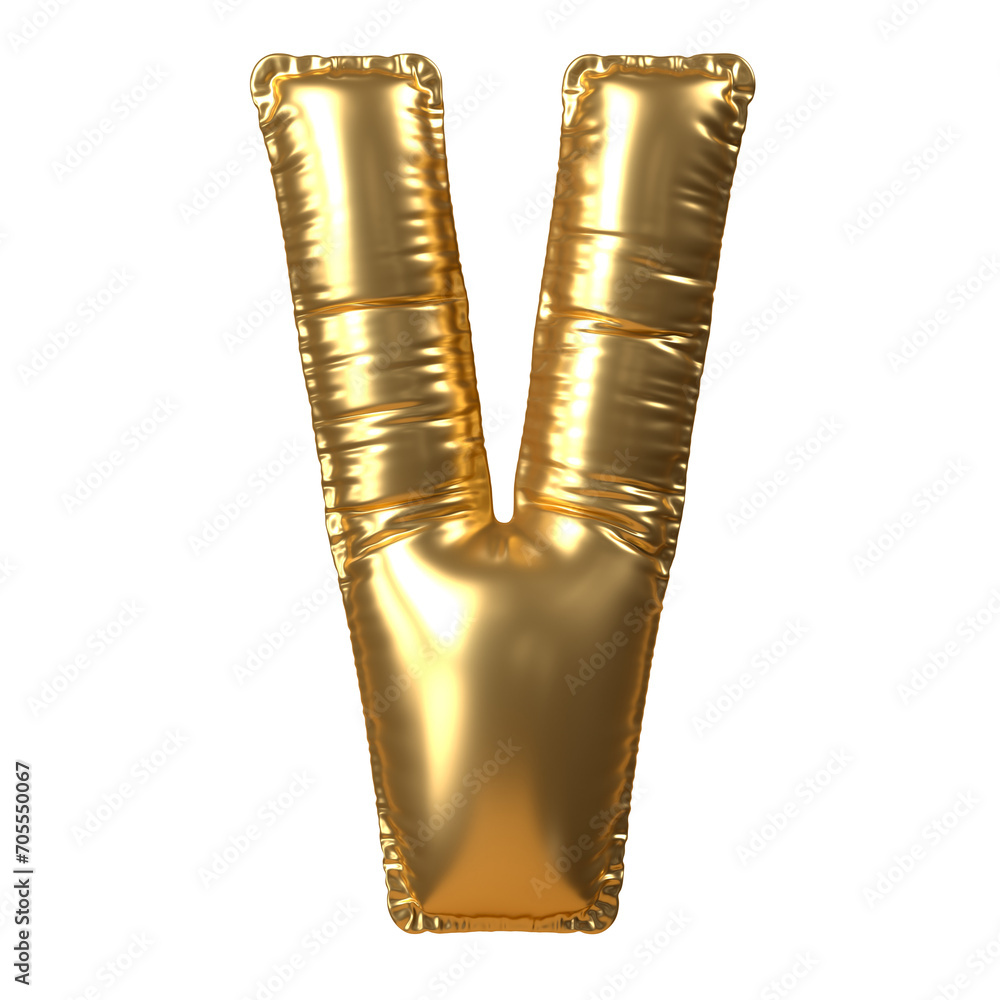 Gold Balloon Letter V Gold Balloon Letter V