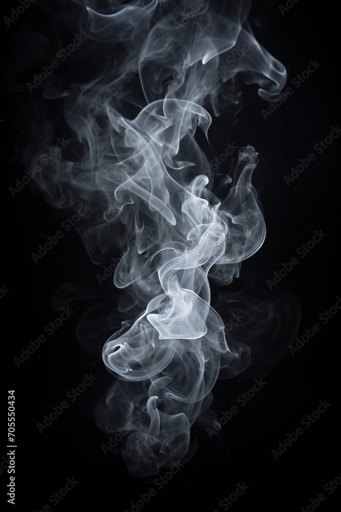 custom made wallpaper toronto digitalSmoke bursting out on black background Generative AI