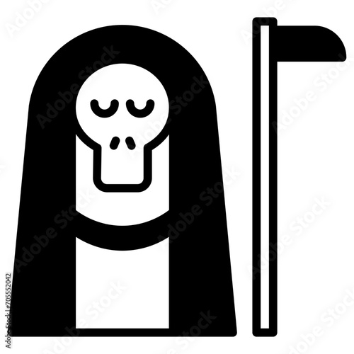 Reaper solid glyph icon