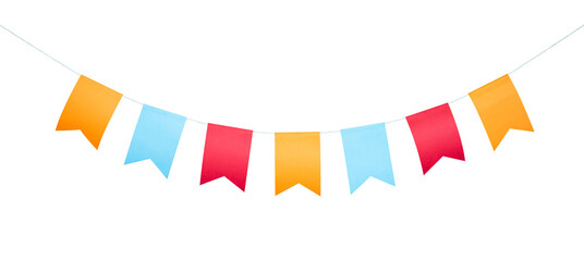 party flag border isolated element