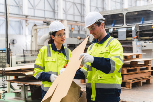 Professional worker team in...