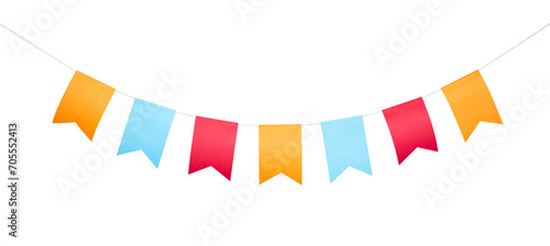 party flag border isolated element