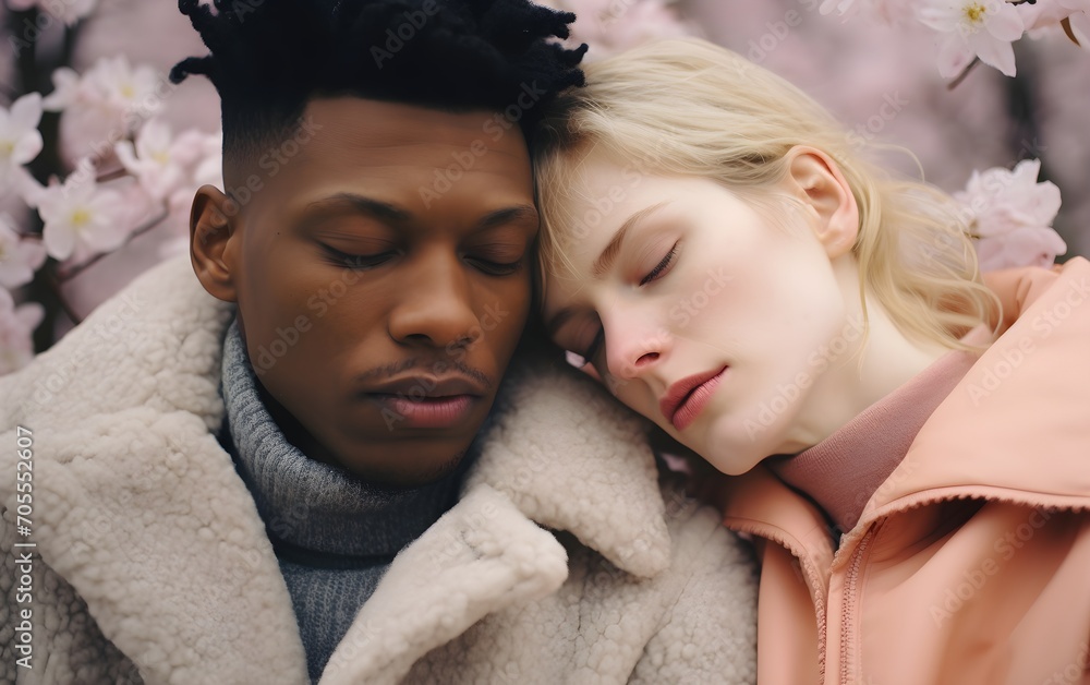 a non-binary couple enjoying their time together. a non-binary couple enjoying their time together.