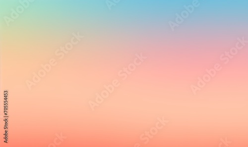Blank workspace for creators and designers. Iridescent faded gradient. Template, working area. Brochure. Inlay. Spectrum. Blurred tonal transition. Color graduation. Pastel background. Salmon, peach