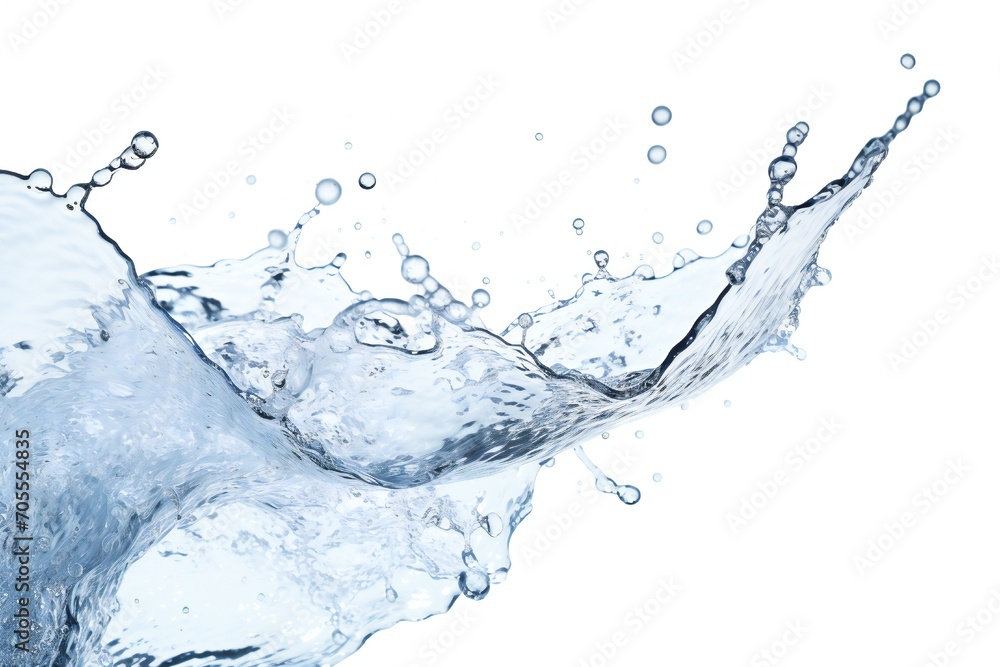Water splashing out on white background Generative AI Water splashing out on white background Generative AI