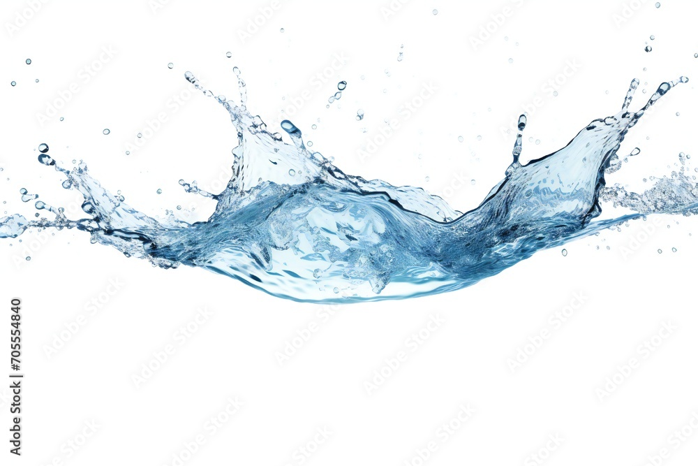 Water splashing out on white background Generative AI Water splashing out on white background Generative AI