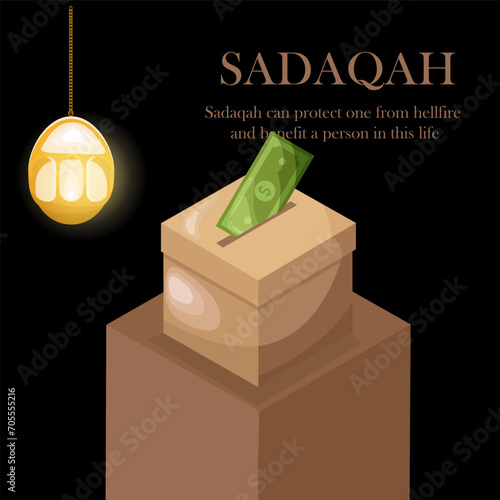 Giving sadaqoh, moslem iftar, ramadan kareem