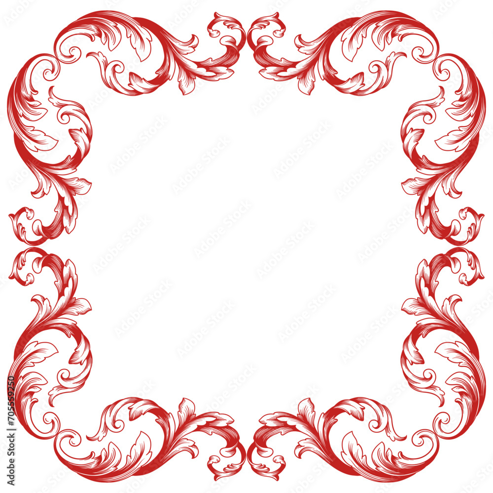 Love Frame Valentine's Day Ornament Line. Women's Mother's Day Ornament Border Love Frame Valentine's Day Ornament Line. Women's Mother's Day Ornament Border