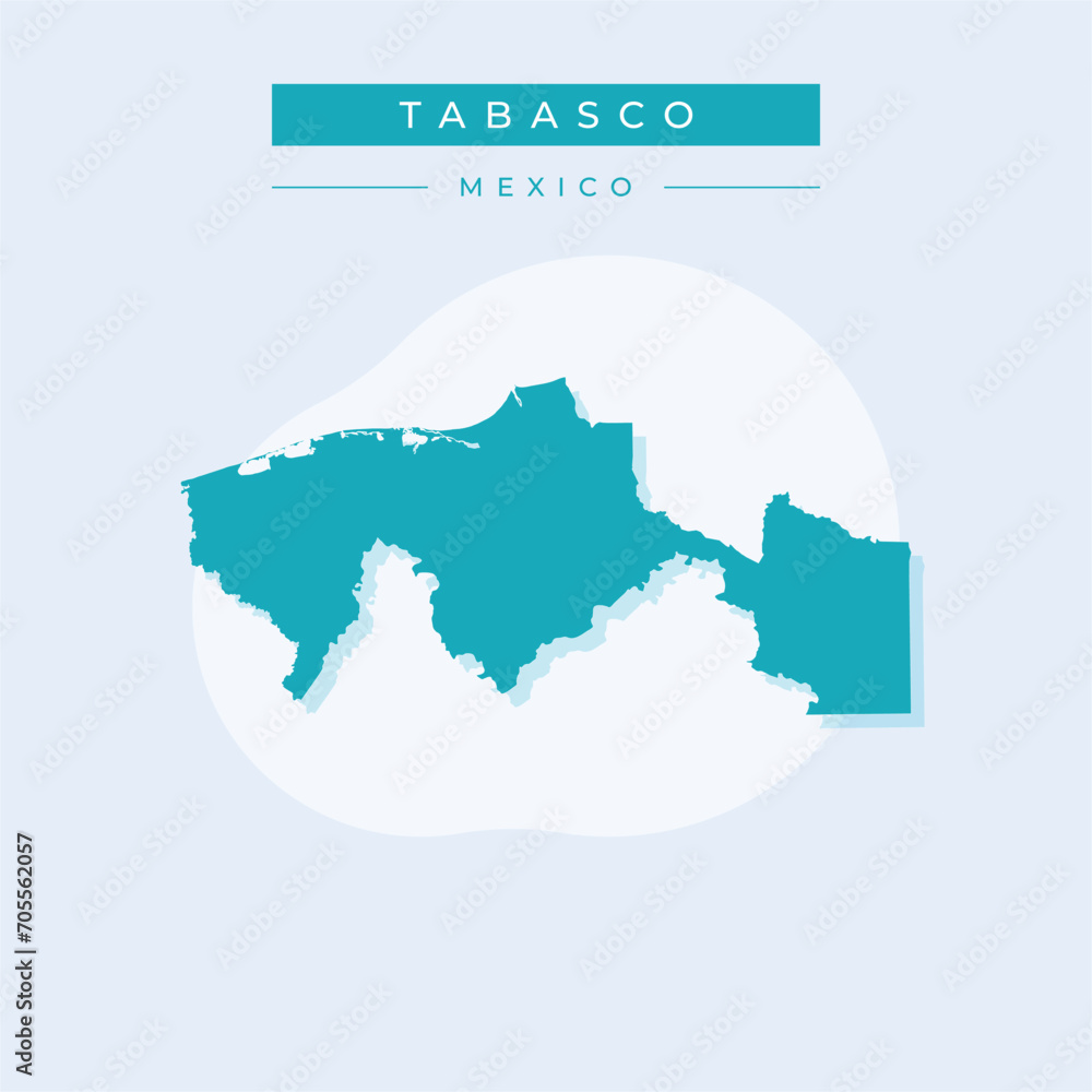 Vector illustration vector of Tabasco map Mexico Vector illustration vector of Tabasco map Mexico