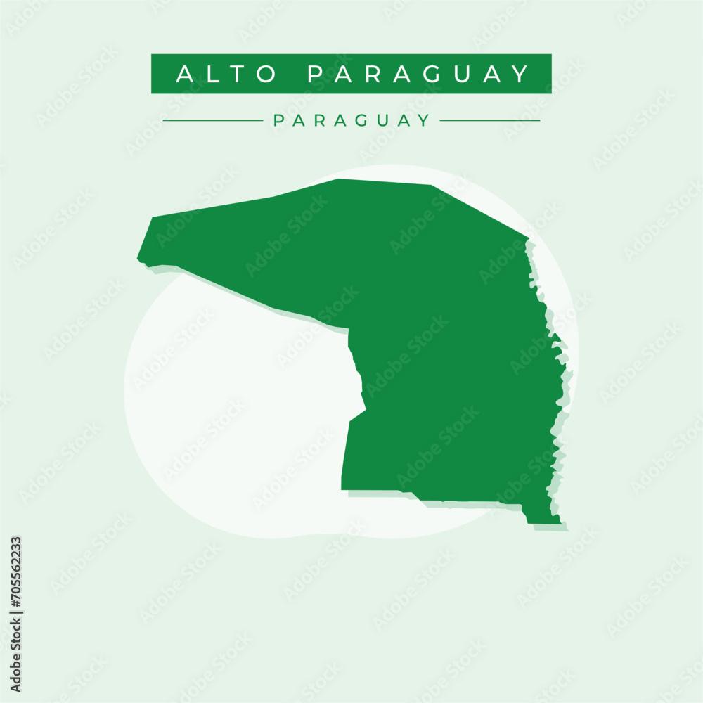 Vector illustration vector of Alto Paraguay map Paraguay