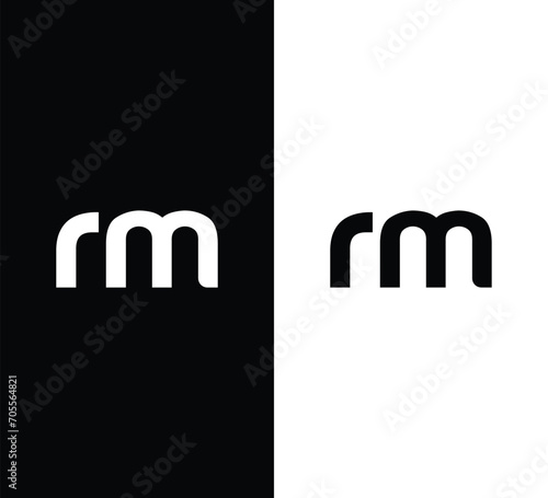 Monogram RM Letter Logo Design. Usable for Business Logo. Logo Element