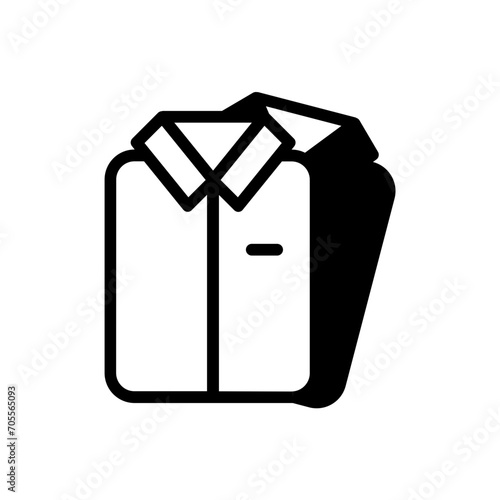 Ironed shirt solid glyph icon