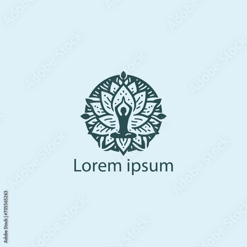  a logo for a yoga studio