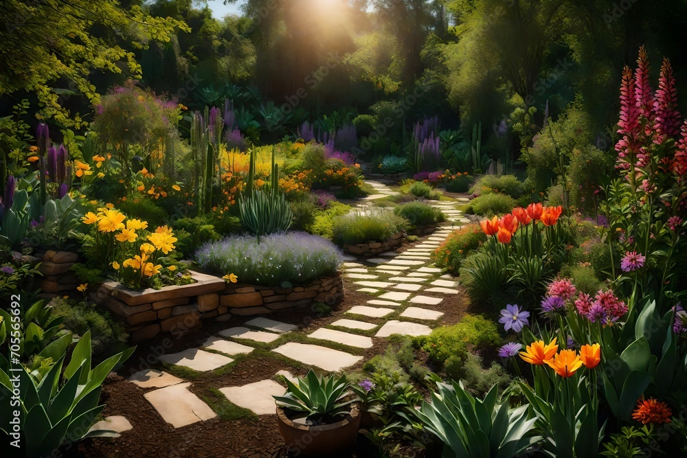 Obraz premium path in the garden