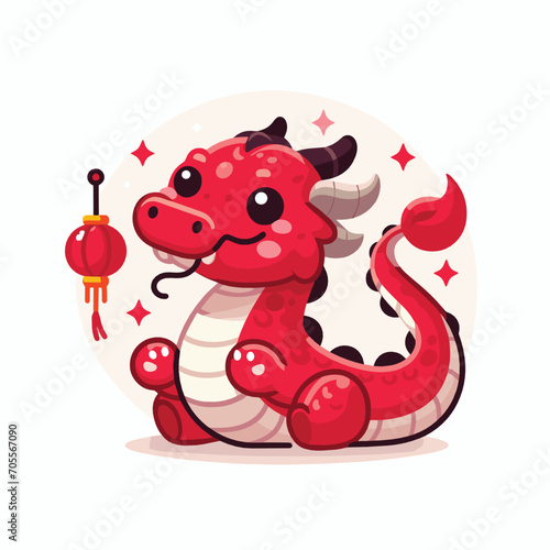 Welcome the Chinese New Year with our 2024 Dragon Icon  This charming design features a stylized dragon  a symbol of power  strength  and good luck in Chinese culture.