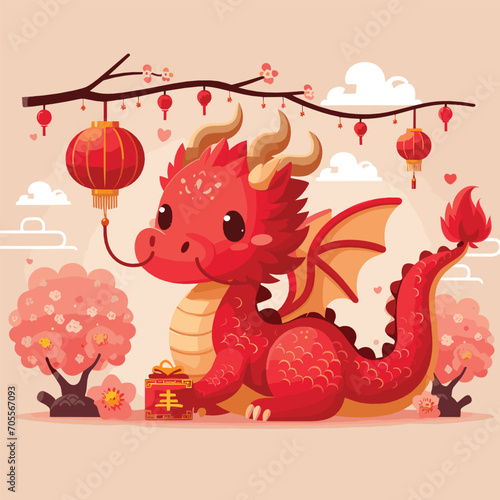 Welcome the Chinese New Year with our 2024 Dragon Icon! This charming design features a stylized dragon, a symbol of power, strength, and good luck in Chinese culture.