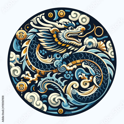 Welcome the Chinese New Year with our 2024 Dragon Icon! This charming design features a stylized dragon, a symbol of power, strength, and good luck in Chinese culture.
