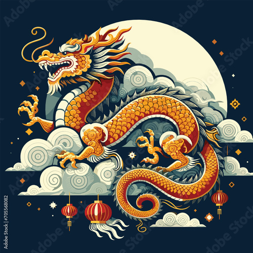 Welcome the Chinese New Year with our 2024 Dragon Icon! This charming design features a stylized dragon, a symbol of power, strength, and good luck in Chinese culture.