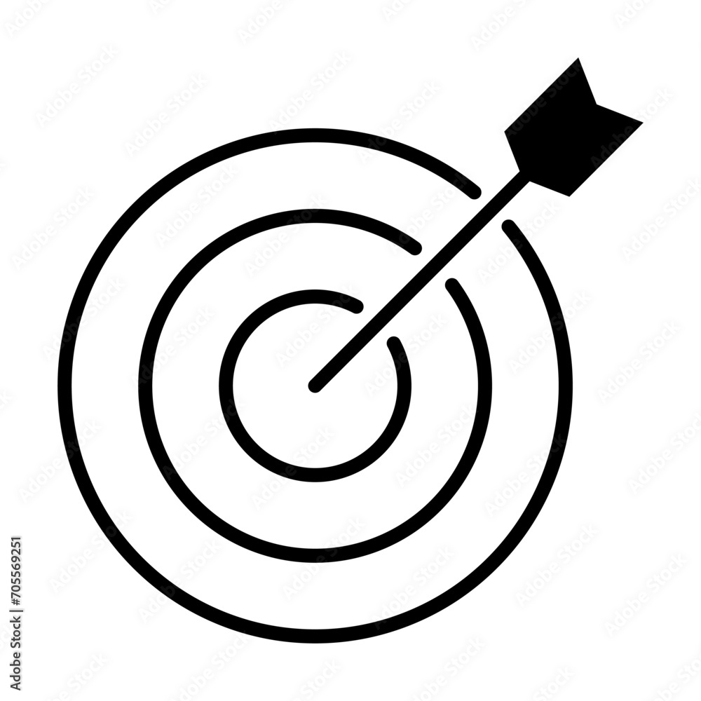 Target / Dart icon vector business concept for graphic design, logo, web site, social media, mobile app, ui illustration Target / Dart icon vector business concept for graphic design, logo, web site, social media, mobile app, ui illustration