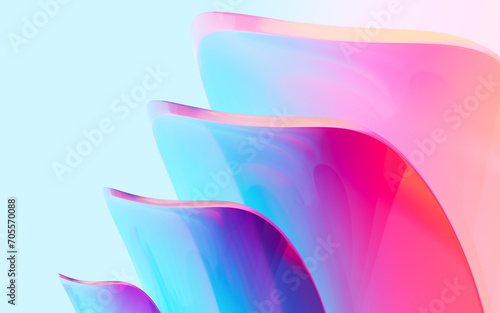 Fototapeta Naklejka Na Ścianę i Meble -  Abstract glass background, 3d rendering.