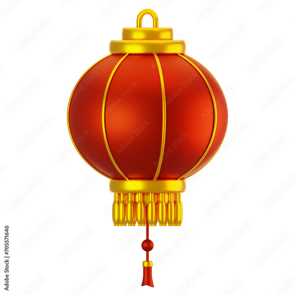 Chinese lantern icon on 3d rendering. Chinese new year icon concept Chinese lantern icon on 3d rendering. Chinese new year icon concept