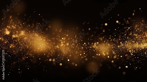 gold, black and blue sparkling background with fireworks. concept of Christmas and new year's eve photo