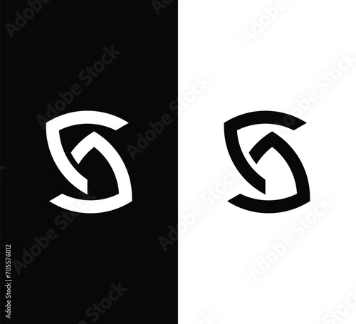 Monogram SC Letter Logo Design. Usable for Business Logo. Logo Element