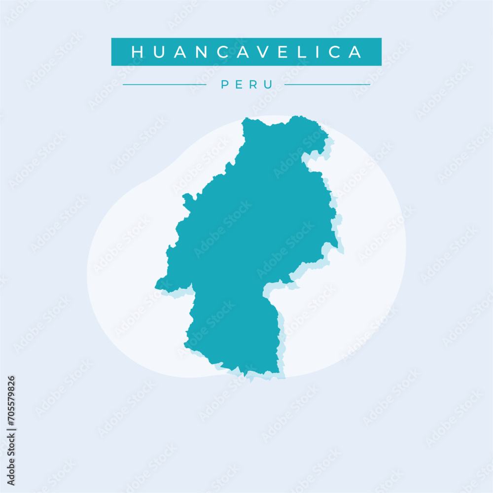 Vector illustration vector of Huancavelica map Peru Vector illustration vector of Huancavelica map Peru