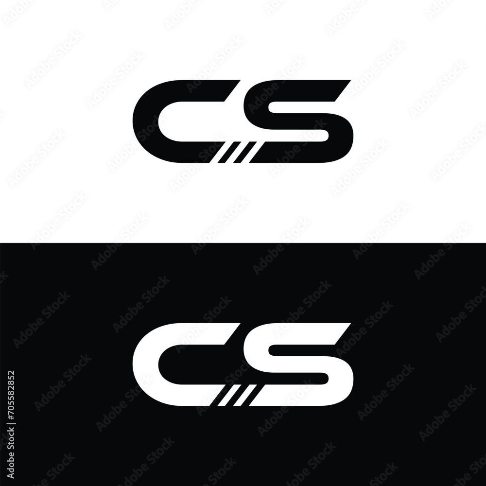 Monogram CS Letter Logo Design. Usable for Business Logo. Vector Logo Monogram CS Letter Logo Design. Usable for Business Logo. Vector Logo
