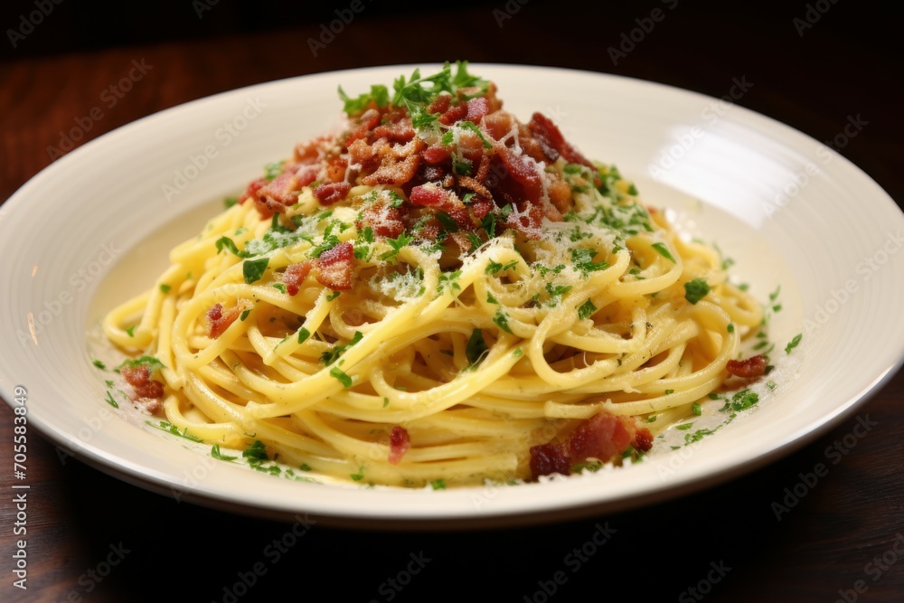 Satisfying Italian pasta. Meal lunch cuisine. Generate Ai Satisfying Italian pasta. Meal lunch cuisine. Generate Ai