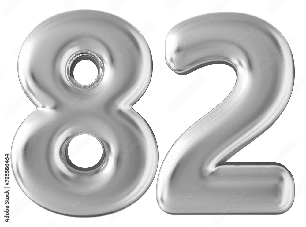 Silver 3d number 82 Silver 3d number 82
