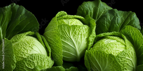 cabbage in the garden, White cabbage on a table kitchen vegan vegetable food concept, Leafy Cabbage ripe, A close up of cabbages on a white background, generative AI