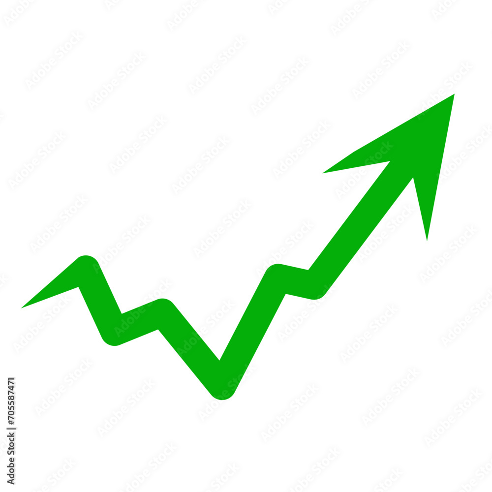 green arrow graph growth