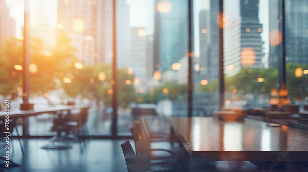 Urban Office Atmosphere with Blur Background and Bokeh Lights – Modern Corporate Work Environment and Team Collaboration Concept in Busy City Urban Office Atmosphere with Blur Background and Bokeh Lights – Modern Corporate Work Environment and Team Collaboration Concept in Busy City