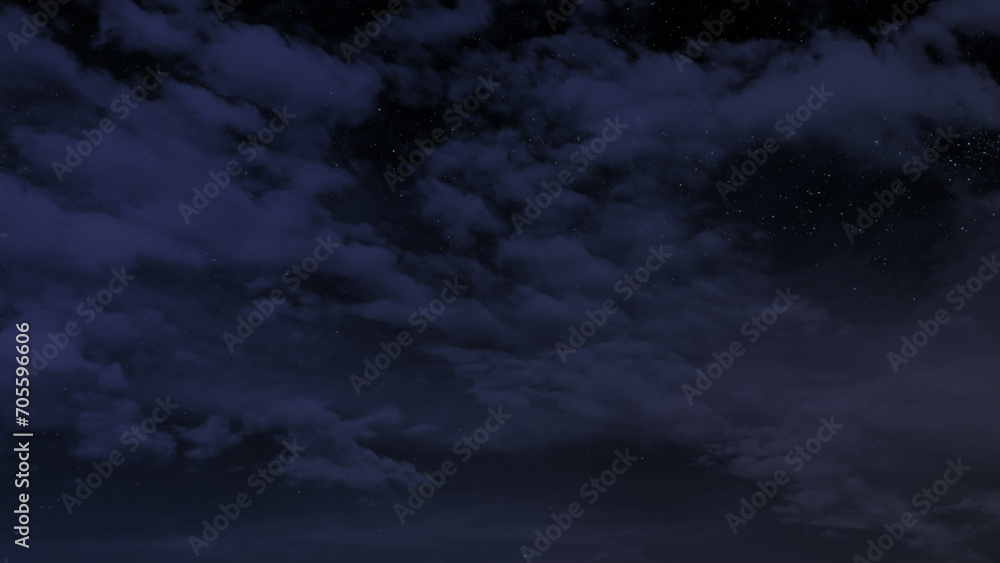 Obraz premium Day to night timelapse with moving clouds