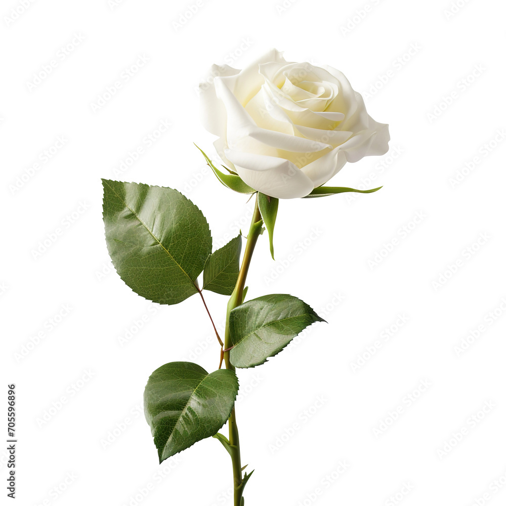 white rose flower isolated on transparent background Remove png, Clipping Path, pen tool