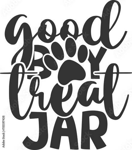 Good Boy Treat Jar - Pet Treat Jar Illustration