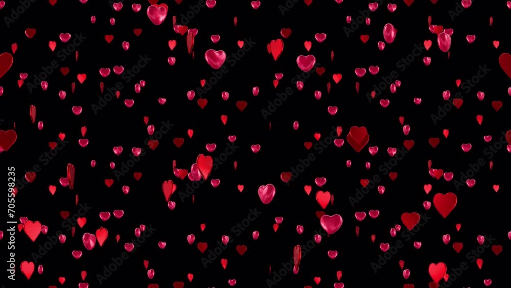 Hearts Love COMBO Loop Tile falling with alpha. This romance 3d animation for Valentine day with an alpha channel is loopable and tileable. Hearts Love COMBO Loop Tile falling with alpha. This romance 3d animation for Valentine day with an alpha channel is loopable and tileable.