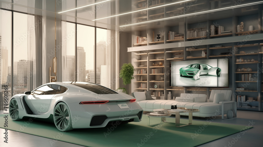 Obraz premium Car in Livingroom Pt. 2