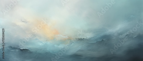 horizontal abstract painting background texture with light slate gray, dim gray and pastel blue colors. free space for text or graphic photo