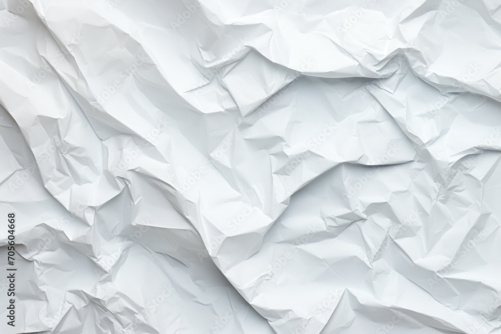 Obraz premium The texture of white paper is crumpled. Background for various purposes.