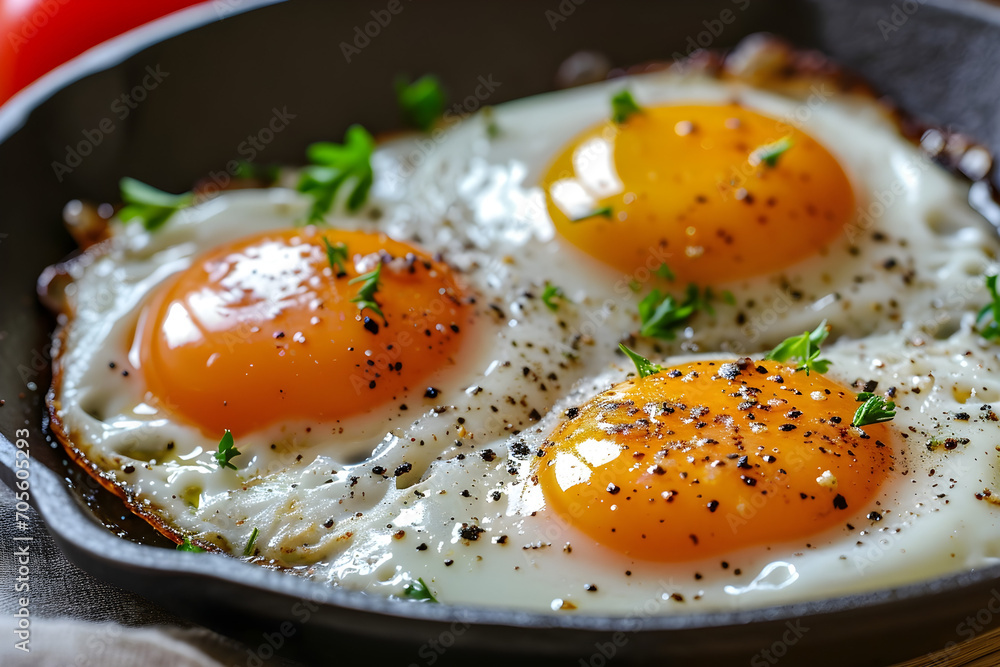 fried eggs with vegetables fried eggs with vegetables