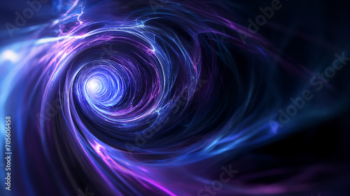 Abstract fractal background digital hi tech concept with glowing particles, Futuristic cyberspace, Transportcore technology
