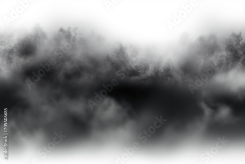 dark fog or smoke effect isolated on transparent white background. Steam explosion special effect. Effective texture of steam, fog, smoke png. illustration.