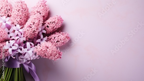 Wedding or Mother's Day background bouquet of Hyacinth
